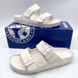 Birkenstock Arizona Essentials Sandal Eggshell White EVA EU 39 Women US 8- 8.5